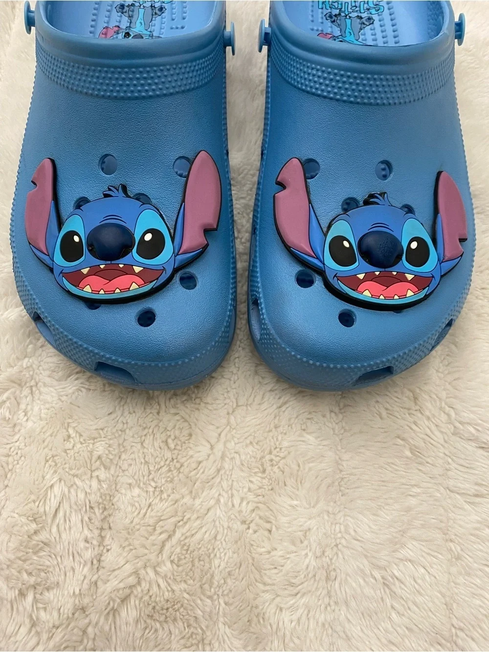 CROCS Light Blue Stitch Clog Men Size 9 Woman 11